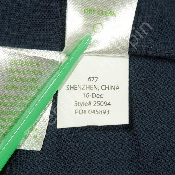 Lilly Pulitzer Dress Womens 0 Blue Shift Largo Gold Trim Sleeveless V Neck - Picture 7 of 7